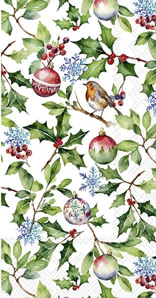 Lautasliina Christmas Holly 33 x 42cm