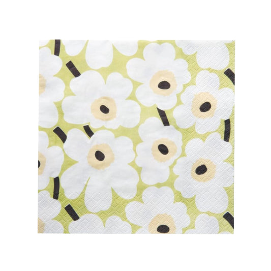 Lautasliina Unikko Marimekko vaaleanvihreä 25cm