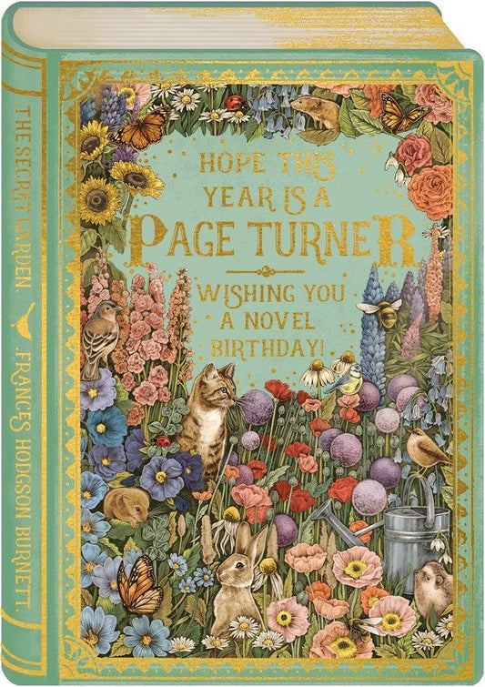 The Art File Story Book Page Turner – 2-osainen syntymäpäiväkortti